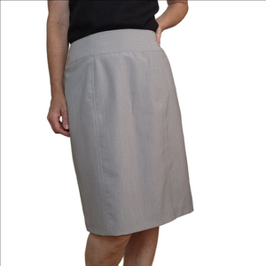 Pencil Skirt Grey color Above the knee Lined Zipper closure Classic WORTHINGTON